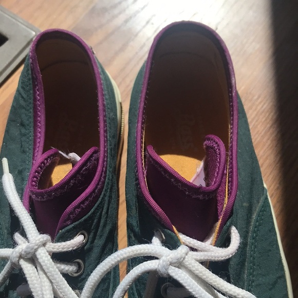 Vintage Rubber Bass Shoes Size 6.5 Women Style GH BASS Green and Purple Classic - Picture 7 of 7